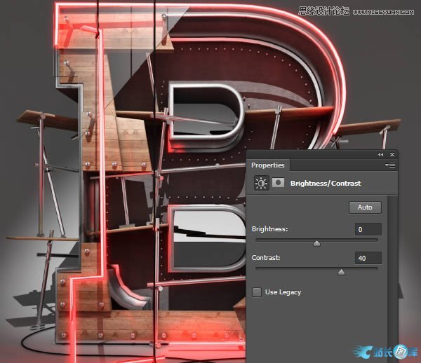 Photoshop结合C4D制作三维立体艺术字,PS教程,站长图库