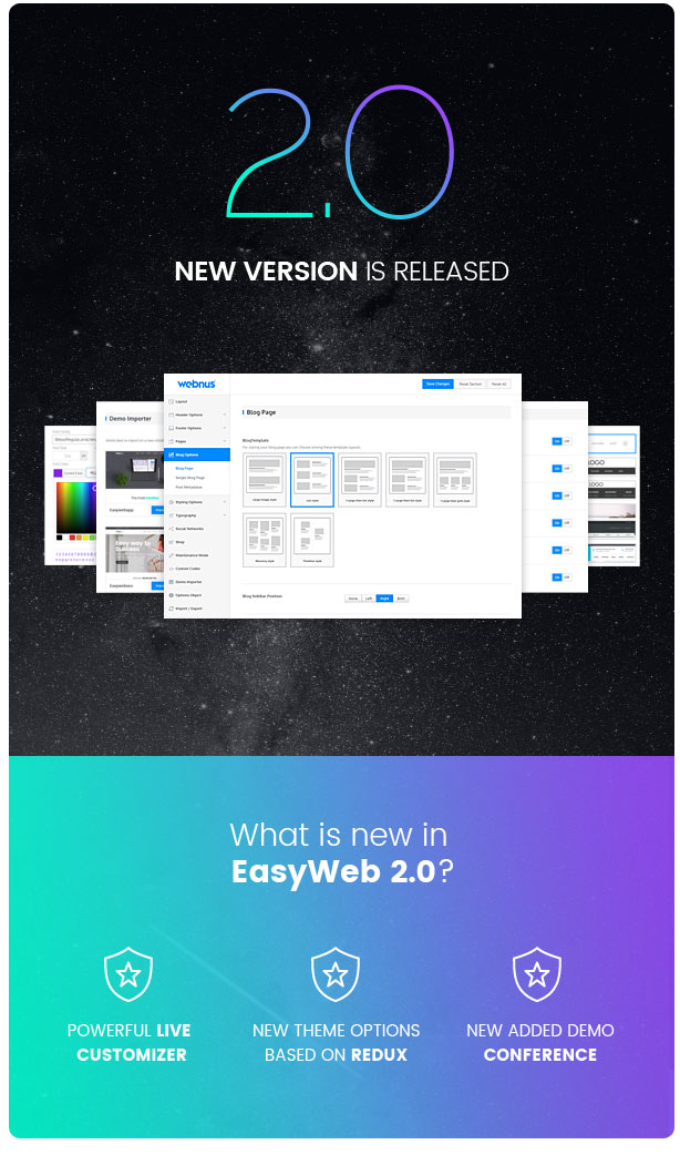 EasyWeb v2.2.1 – WordPress 主机 SEO 设计类主题 网站相关服务网站源码