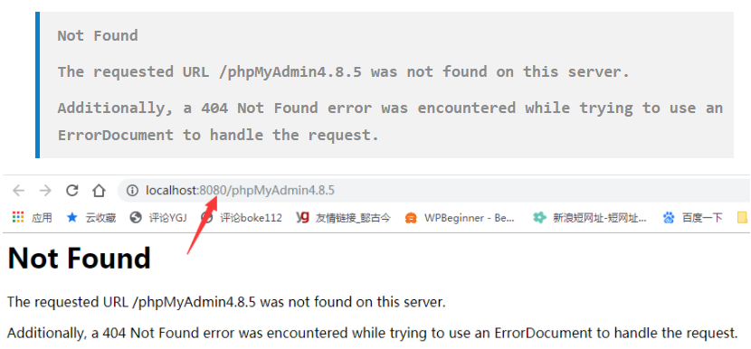 解决PHPstudy V8.0打开phpMyAdmin显示错误问题