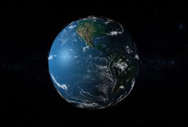 JS网页版3D地球旋转特效