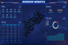 互联网+惠民服务平台echarts模板