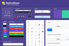 NativeBase UI界面元素套组Sketch素材