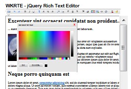 基于jQuery的可视化HTML编辑器 WKRTE