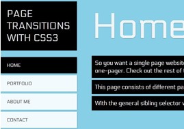 CSS3实现页面过渡效果