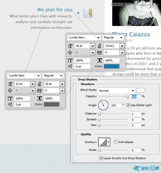 Photoshop设计简洁大方的网页界面,PS教程,站长图库