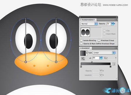 Illustrator绘制一只超萌的企鹅,PS教程,站长图库