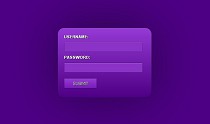 纯CSS3实现紫色登录表单