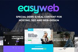EasyWeb v2.2.1 – WordPress 主机 SEO 设计类主题 网站相关服务网站源码
