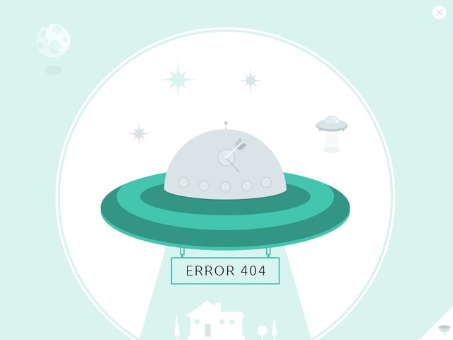 404错误页面PSD页面模板素材下载