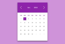CSS3日历表背景颜色切换代码