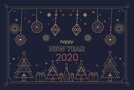 2020新年快乐主题动画特效