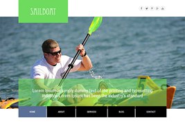 户外划船运动项目公司网站模板|html静态模板