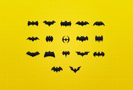 蝙蝠侠偶像系列图标设计PSD素材