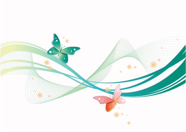 Abstract Wave with Butterfly Background.jpg