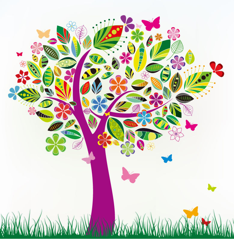 Abstract Tree with Flower Patterns.jpg