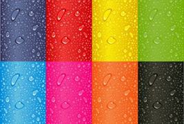 彩色的水滴背景矢量素材下载