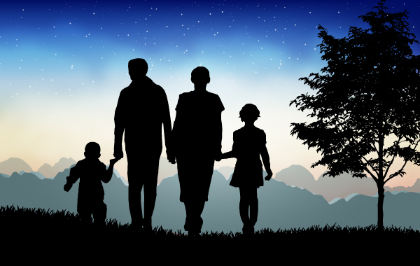Evening Time Nature with Happy Family.jpg