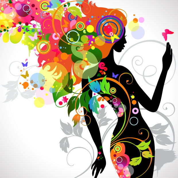 Colorful Floral Girl Silhouette.jpg