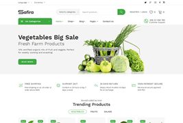 绿色蔬菜网上超市网站html模板