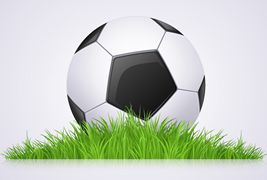 草地足球背景图标设计PSD素材下载
