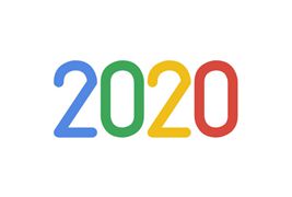 仿谷歌2020数字SVG动画特效