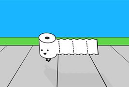 CSS3厕纸奔跑动画特效