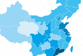 PHP+jQuery实现中国地图热点数据统计展示效果