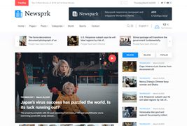 强大的新闻资讯网站模板UI框架 - NewsPrk