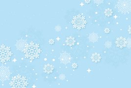 冬季雪花图案背景/墙纸矢量素材