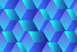 抽象3D蓝色立方体背景矢量素材