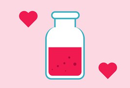 纯CSS3爱情爱心药剂图形特效