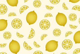 清新柠檬图案背景矢量素材