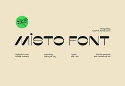 免费商用字体-Misto Font英文字体下载