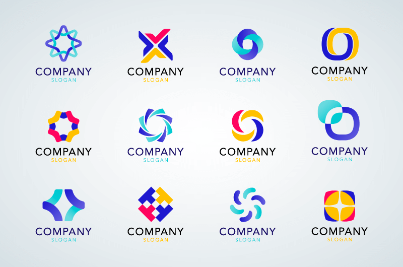 12个多彩创意logo矢量素材