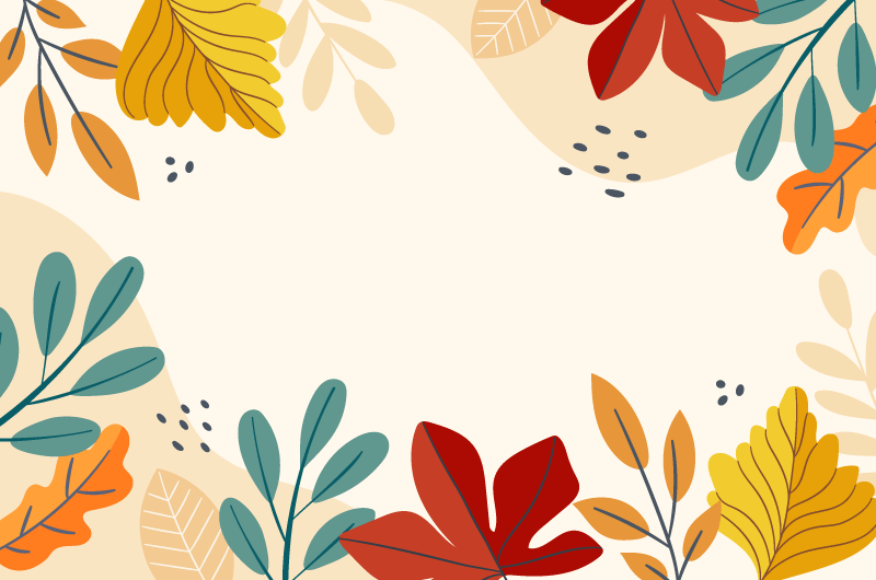 五彩缤纷的秋叶背景矢量素材