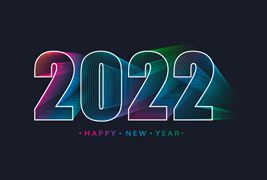 创意数字设计2022新年快乐矢量素材