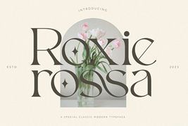 免费商用字体-唯美英文字体下载 Roxie Rossa