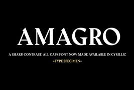 免费商用字体-正式规范英文字体下载 Amagro