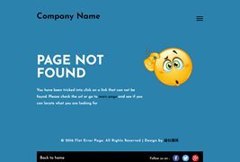 响应式404错误页面模板