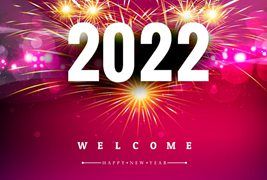 璀璨烟花设计2022新年快乐矢量素材