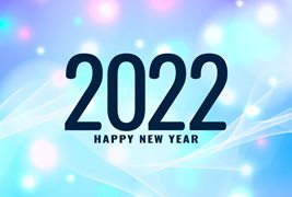 梦幻星空设计2022新年快乐背景矢量素材