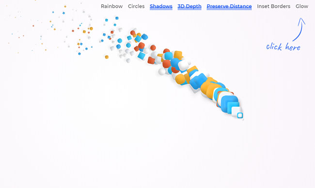 HTML5 SVG彩色运动轨迹动画特效