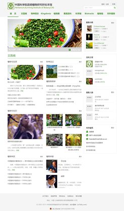 绿色的植物标本网首页模板源码