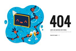 创意设计404错误页面模板
