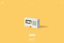 多用途的css收音机动画404页面模板