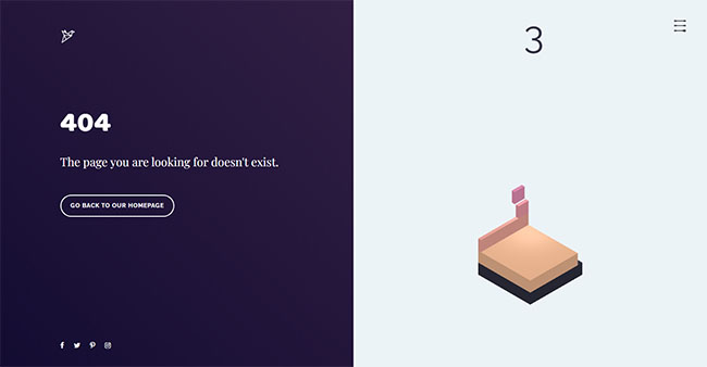 带方块消除游戏的404网页模板特效