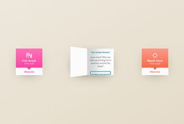 HTML5折叠卡片翻书式特效