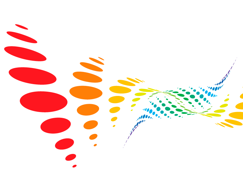 抽象多彩的点阵波浪背景矢量素材