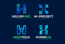 字母H设计的创意logo矢量素材