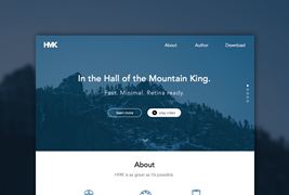 HMK网站模板Sketch素材